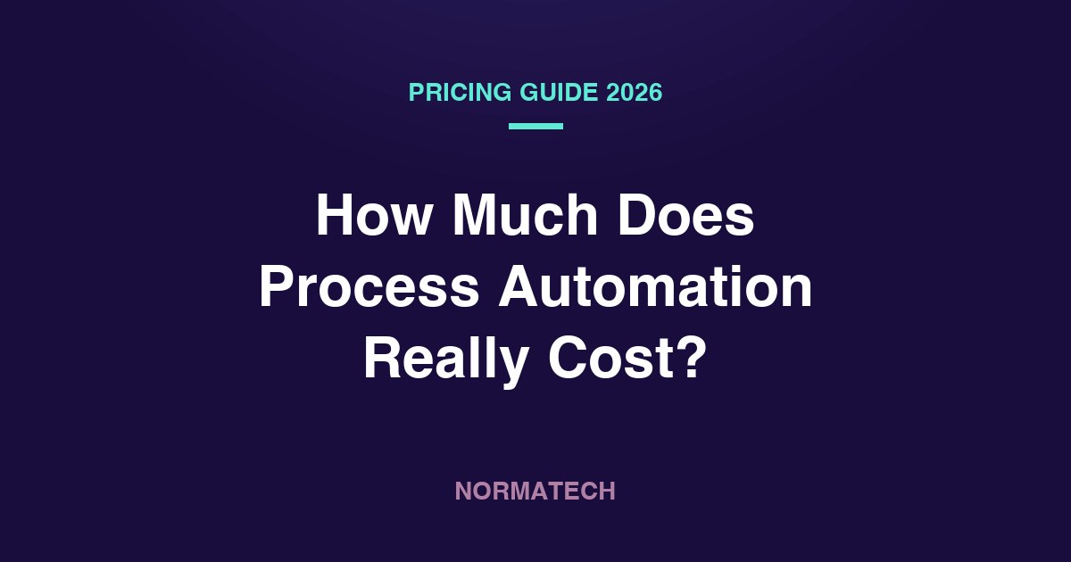 How Much Does Process Automation Cost in 2026? A Practical Pricing Guide